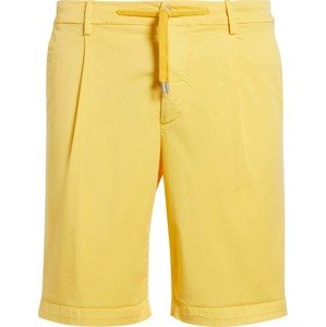 Boggi Milano Kalhoty se sklady v pase žlutá