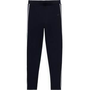 4F Sportovní kalhoty námořnická modř / bílá