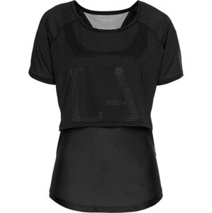 LASCANA ACTIVE Funkční tričko 'Digital Mauve' černá