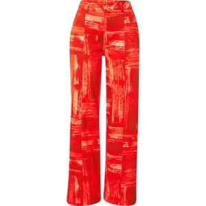 Hosbjerg Kalhoty červená / oranžově červená / bílá