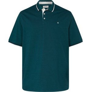 Jack & Jones Plus Tričko námořnická modř / smaragdová / bílá