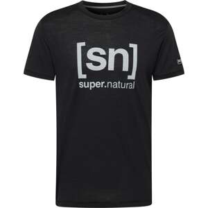 Super Natural Funkční tričko světle šedá / černá