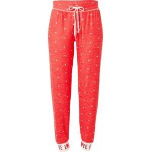 PJ Salvage Pyžamové kalhoty světle červená / černá / bílá