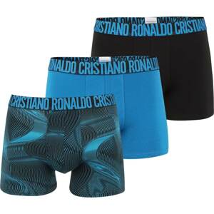 CR7 - Cristiano Ronaldo Boxerky tyrkysová / nebeská modř / černá