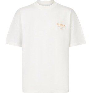 AllSaints Tričko 'Underground' jasně oranžová / přírodní bílá