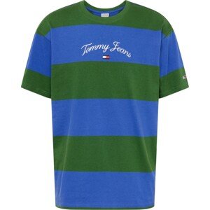 Tommy Jeans Tričko námořnická modř / královská modrá / zelená / offwhite