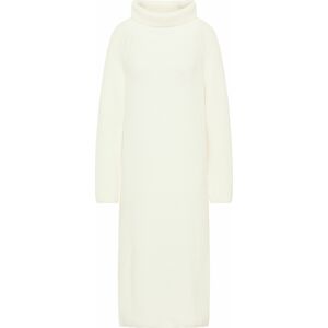 RISA Úpletové šaty bílá