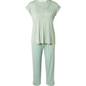 Women' Secret Pyžamo zelená / bílá