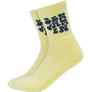 ABOUT YOU x StayKid Ponožky 'BLÜMCHEN SOCKEN' světle žlutá